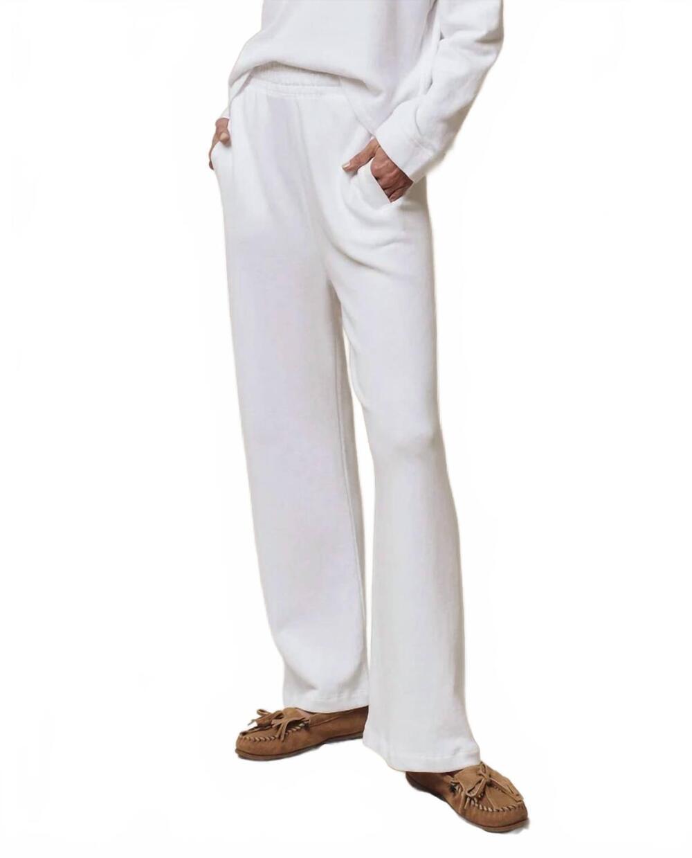 NEW THE GREAT. victory sweatpant in white